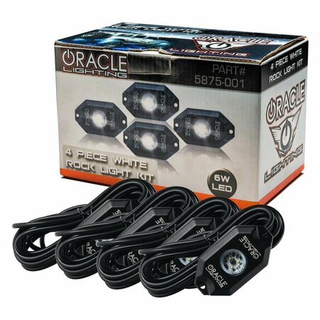 ORACLE LIGHT LED White 12 Volt DC 6 Watt Each 600 Lumens Each 4 Piece With Eight Mounting Gaskets 5875-001